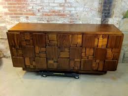 Vintage Lane Furniture Mid Century Modern Cubist Mosaic Line Dresser Credenza Furniture Mid Century Bedroom Furniture Lane Furniture