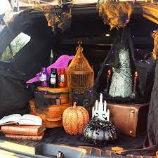 Witch Theme Trunk Or Treat A Very Witchy Trunk Or Treat 1st Place Winner Trunk Or Treat Halloween Outdoor Decorations Fall Halloween Decor