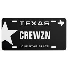 Cruising Black Texas License Plate Zazzle Com In 2020 License Plate Custom Front License Plates Personalized License Plates
