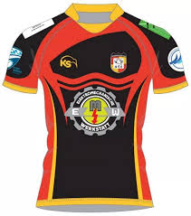 Polo shirt fold over collar 2 button fastening placket short sleeves lightweight block colour embroidered. Kiwisport Gmbh Ks Rugby Trikot Wurzburg Herren