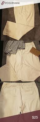 Dress Barn Pants Dress Barn Cream Colored 4 Pocket Pants Button And Zipper Closure Wide Leg 98 Cotton 2 Spandex Siz Dress Barn Pants Fashion Clothes Design
