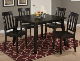 3x3x3 Espresso Square Table And 4 Chair Set With Slat Back Chairs By Jofran At Rotm Square Wood Dining Tables Rectangle Dining Table Formal Dining Room Sets