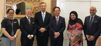 Mahathir mohamad, prime minister of malaysia; Meeting By Ambassador Miyagawa With Yb Tuan Mohamaddin Bin Ketapi Minister Of Tourism Art And Culture Embassy Of Japan In Malaysia