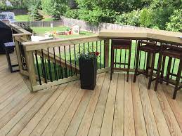 Deck With Built In Bar By Palatine Il Deck Builder Archadeck Of Chicagoland Building A Deck Deck Builders Deck Design Plans