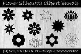 Download Flower Silhouette Cut File Svg File