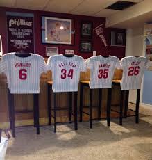 Both bars will serve a full array of beers, wines, and mixed drinks from the time gates open until the 7th inning or two hours after the scheduled start of the game, whichever comes first. Sports Themed Bar Stools Google Search Man Cave Home Bar Man Cave Furniture Man Cave Bar