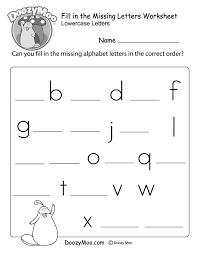 Fill In The Missing Letters Worksheet Missing Letter Worksheets Letter Worksheets English Worksheets For Kindergarten