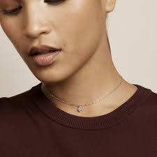 Cubic Zirconia Faye Choker TED BAKER NEMARRA SILVER PLATED NANO HEART  CHOKER PENDANT