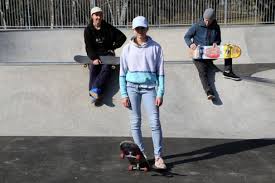 Julia am Laaer Berg, Julia in Texas: Skateboarden geht immer und überall