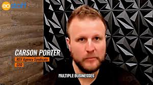 A testimonial for EO Staff from Carson Porter of REV Agency Syndicate.