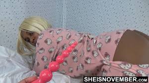 My Ebony Hole Stabbed in Hello Kitty Pjs by My Step Dad: American Babe Porn