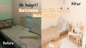 There are lots of ways to decorate a tiny room without spending much. Extreme Small Bedroom Makeover 1 8x2 5m Korean Style Ide Kamar Kost Aesthetic Indonesia Youtube