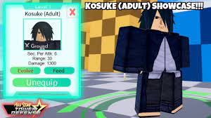 KOSUKE (ADULT) SHOWCASE!!! - ALL STAR TOWER DEFENSE - YouTube