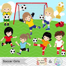 Fußball fußball spieler teenager junge sport vektor clip cartoon. Digitale Madchen Fussball Clipart Madchen Fussball Digital Clip Etsy