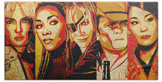 Kill Bill Deadly Face Assassination Squad Bath Towel