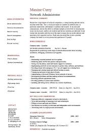 Network Administrator Resume It Example Sample Cisco Routers Job Description Certification