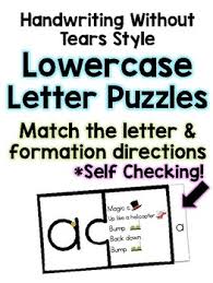 Handwriting Without Tears Lowercase Letters Worksheets