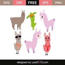 Free Llama Svg Cut File