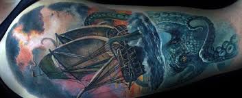 Discover tentacle and bone ink inspiration with the top 40 best octopus skull tattoo designs for men. 60 Octopus Arm Tattoo Designs For Men Cool Ink Ideas