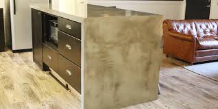 The rugged surface lends an. Remodelaholic Diy Concrete Kitchen Island Reveal How To