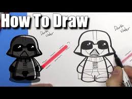 Want to discover art related to dark_vador? 1 How To Draw Cute Darth Vader Easy Chibi Step By Step Youtube Cute Drawings Darth Vader Drawing Star Wars Drawings