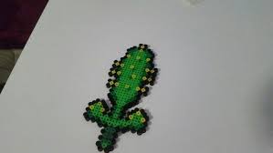 Terraria can you make an axe? Terraria Cactus Sword Perler Beads Game Geek Perler Beads Perler Bead Patterns Fuse Beads