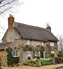 Layer up chintzy floral prints for a classic cottage bedroom. Home Design Decorated House Luxury Wall Floor Paint Lighting Interior English Country Cottages Cottage Homes Thatched Cottage