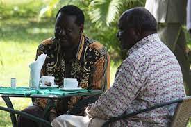 Kenya's president mwai kibaki and opposition chief raila odinga sign an agreement on february 28, 2008 in nairobi as tanzania's president jakaya. Raila Odinga Meets Former President Mwai Kibaki Kitui Online
