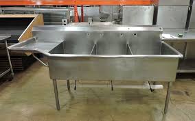compartment sink w/ left drainboard