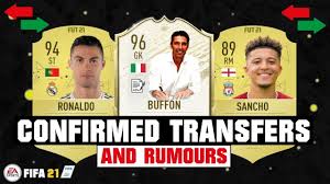 Jadon sancho has been rewarded for his excellent february with a new potm sbc in fifa 21 ultimate team. Fifa 21 New Confirmed Transfers Rumours Ft Buffon Ronaldo Sancho Etc Youtube
