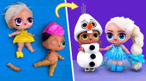 bebekler icin asla cok eski degil 10 frozen lol surpriz kendin yap youtube frozen diy emoji doll lol dolls