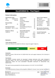 This may include your ovaries, fallopian tubes, uterus, and tissue and biopsies taken from other regions of your abdomen. Oncoovarian Dx Ovarian Cancer Diagnosis Test Bioprognos