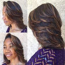 60 Bob Haircuts For Black Women Feathered Hairstyles Long Hair Styles Layered Bob Hairstyles For Black Women