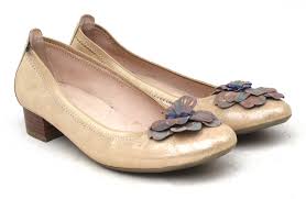 details about hispanitas womens eu size 39 gold leather dolly shoes