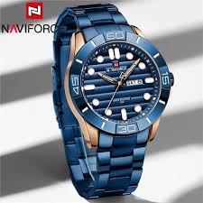 Buy NaviForce NF9198 - RoseGold/Blue Watch Online at Best Price in Nepal - NaviForce Nepal
