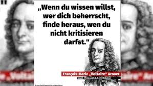 Nein, dieses Zitat stammt nicht von Voltaire, sondern von einem Neonazi und  Holocaustleugner