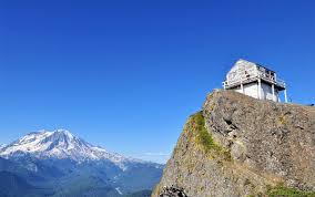 The peak is the high point of a volcanic escarpment w/ a killer view of mt. Conquering High Rock Lookout Trail Explore Washington State Washington Travel Washington Hikes Outdoor Travel