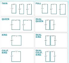 Mattress Measurements Chart