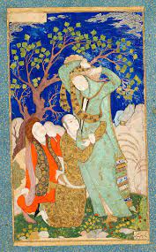 Lovers Observed By A Youth Islamic Art Rennaissance Art Islamic Paintings