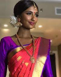 Image May Contain 1 Person Indian Hairstyles For Saree Female Celebrity Fashion Saree
