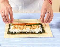 Diy Bamboo Sushi Rolling Mat Set 2 Sets Sushi Maker Bamboo Sushi Sushi Rolling Mat