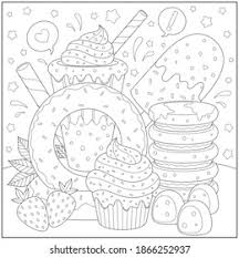 Picking coloring page for a kid you need to consider only 2 factors: Food Adult Coloring Pages B111 Coloring Pages Licence