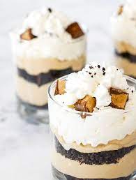 Peanut Butter Brownie Cheesecake Parfaits Yourmarketingbff Com Recipe Easy Dinner Party Desserts Dinner Party Desserts Desserts