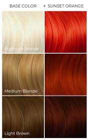 Sunset Orange Arctic Fox Hair Dye Burnt Orange Hair Hair Dye Colors