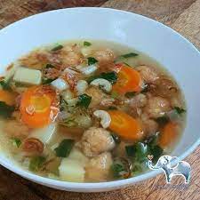 Resep Sop Bola Udang Oleh Lin Fangfei Recipe Resep Sup Makanan Udang