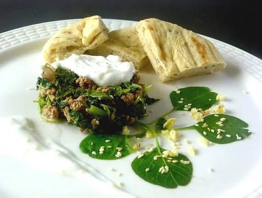 Spinach with Meat