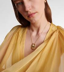 Cœur Percé 18kt yellow and white gold necklace with diamond in gold