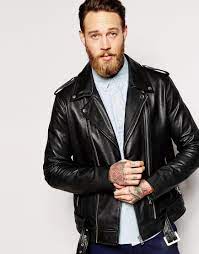 Asos Leather Biker Jacket With Belt In Black At Asos Com Leather Jacket Men Leather Jacket Mens Jackets