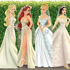 Pin By Asia On Iѕiyeu Wnyeyaye Yayeamѕ Smye Tyayye Disney Princess Wedding Dresses Disney Princess Wedding Disney Bride
