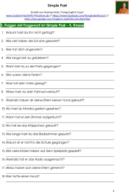 Um das past progressive benutzen zu können, musst du allerdings auch wissen, wann man es braucht und wie es verwendet wird das past progressive wird hier zusammen mit dem simple past verwendet. Simple Past 1 Positive Satze Im Simple Past 5 Klasse Pdf Kostenfreier Download